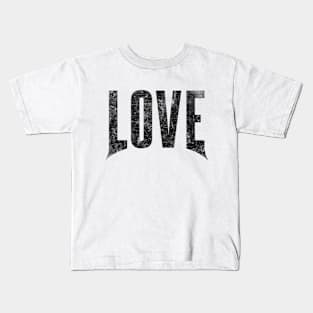 Love Heavy Style Lettering Kids T-Shirt